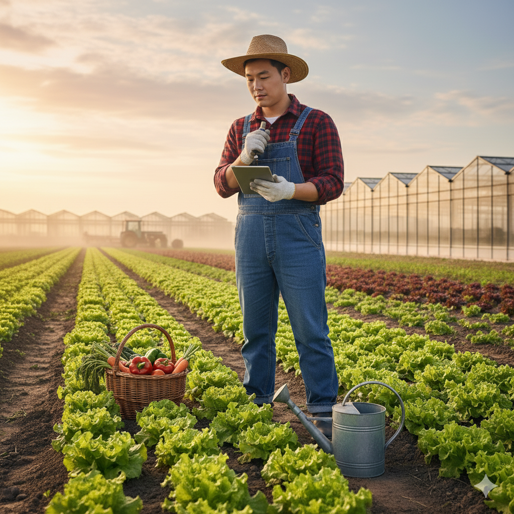 Farmer Standing